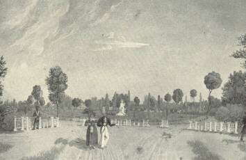 4. �BRA. A KISFALUDY-EML�KSZOBOR AKVARELJE A MAGYAR NEMZETI M�ZEUMBAN