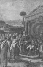 III. B�LA KIR�LY BEFOGADJA A CISZTERCIT�KAT. SZENTGOTTH�RD. DORFMEISTER M�VE.