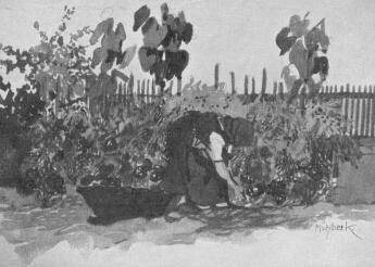 M�HLBECK K�ROLY AKVARELLJE