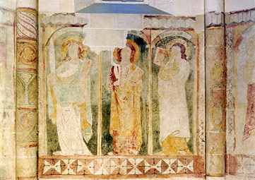 Ócsa, Református templom középkori falképei