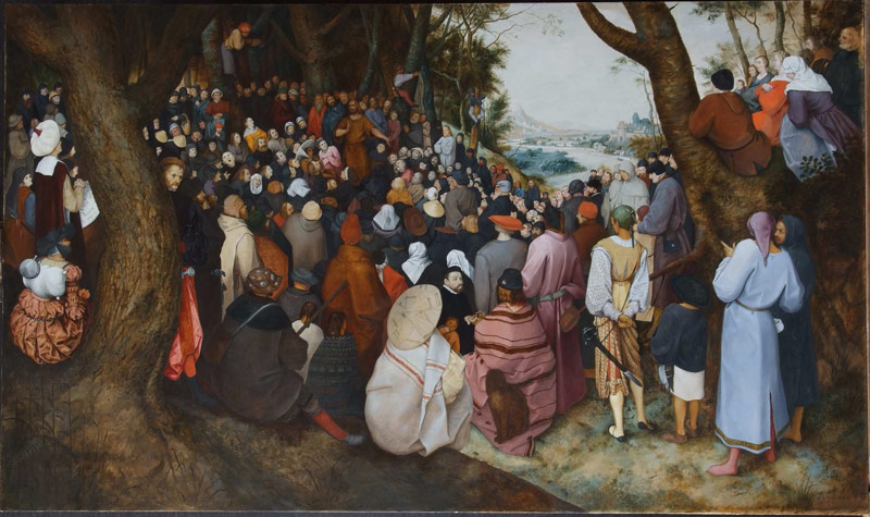 Id. Pieter Bruegel: Keresztelő szent János prédikációja