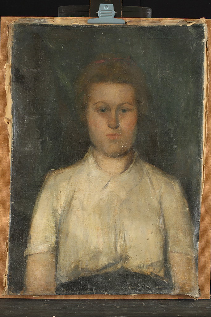 Ismeretlen festő: Női portré, 20. sz. első harmada–közepe